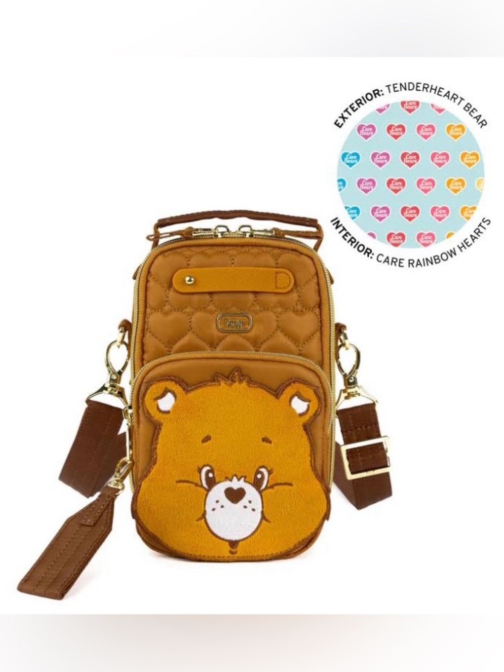 Lug Care Bears x Lug Skeeter Mini Bridge Crossbody Bag/Belt Bag Tenderheart Bear